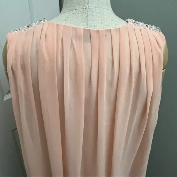 Marc Jacobs 100% Silk Bubble Drape Mini Dress Embellished Size 4 - Picture 8 of 16